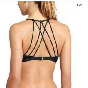 Athleta aqua luxe molded cup bikini top Black XL